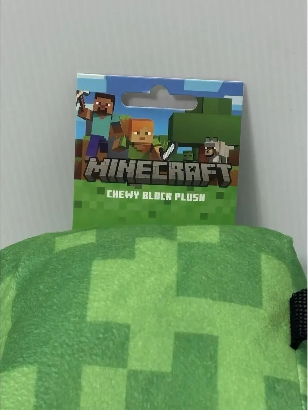 Minecraft Creeper Chewy Block Plush Square Stuffed Dog Toy Mojang NWT